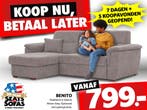 Benito Hoekbank vanaf €799.- Betaal in 3x zonder rente!, Nieuw
