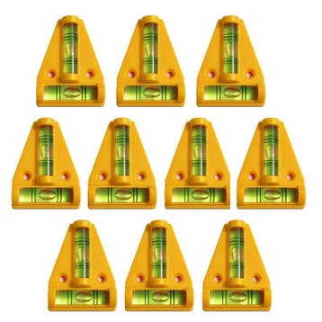 Set van 10 kruiswaterpassen met schroefgaten (geel), Ophalen of Verzenden, Nieuw