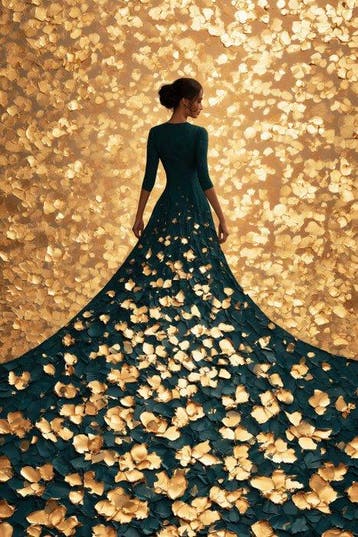 Iconica - The Cascade of Gold - unique 1/1 XXL (150 x 100