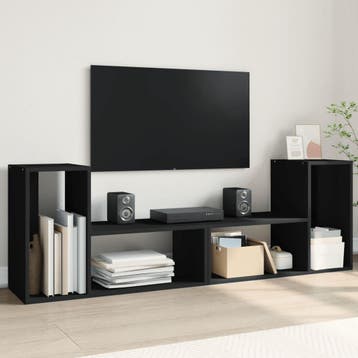 vidaXL TV-kast Zwart, Minder dan 50 cm, Verzenden, Nieuw, Minder dan 100 cm