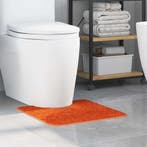 vidaXL Antislip Badmat met Toilet Cut Oranje 50 x 50 cm PP, Huis en Inrichting, Badkamer | Badtextiel en Accessoires, Verzenden