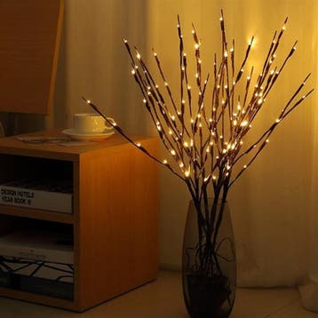 Kerst wilgentakken set - 20 LEDs - Warm wit, Ophalen of Verzenden, Nieuw
