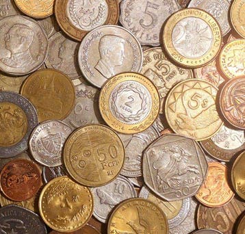 Wereld. 110+ Exotic Coins from different Countries (Zonder