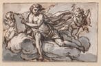 Vlaamse school, ca 1680, Profeet op wolken