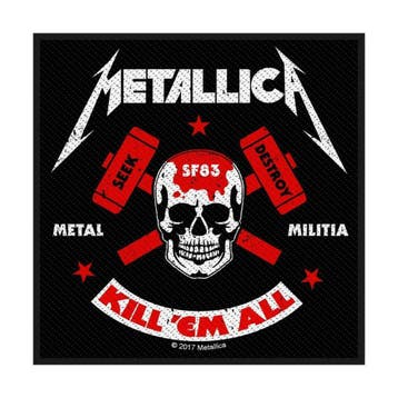 Metallica Metal Militia Patch officiële merchandise, Verzamelen, Ophalen of Verzenden, Nieuw, Kleding