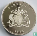 Barbados 5 dollars 1995 (PROOF) First European settlemen..., Verzenden, Losse munt, Goud