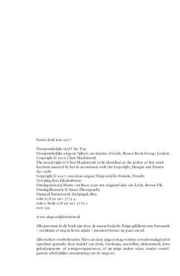 Ik zie jou - Clare Mackintosh 9789026137754, Verzenden, Gelezen, Clare Mackintosh