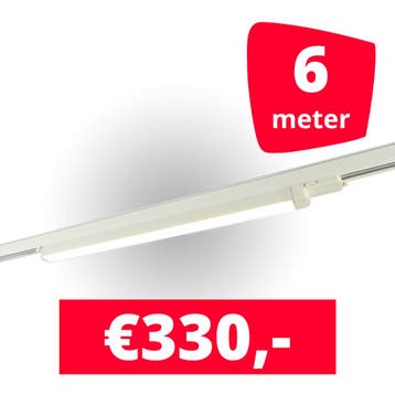 *TIP* 3x LED Railverlichting TL Linear 120 cm White spots +, Ophalen of Verzenden