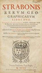 Strabon ; Isaacus Casaubon - STRABONIS RERVM GEOGRAPHICARVM
