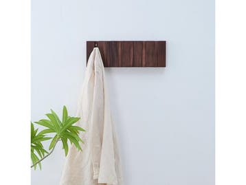 Urban State Piano - Wandkapstok - 6 haken - Donker hout, Verzenden, Nieuw