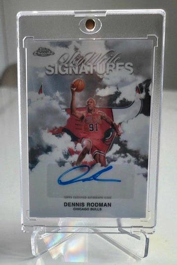 2025/26 Topps Chrome Dennis Rodman Gesigneerde kaart - 1, Nieuw