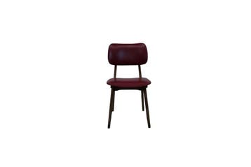 Vintage jaren 50/60 stoel – houten poten met bordeauxrode, Ophalen of Verzenden, Nieuw
