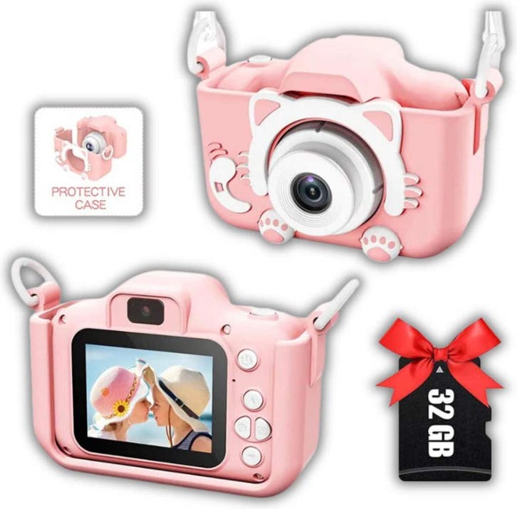 Jor Quality -Digitale Kindercamera - HD 1080p - 32GB, Kinderen en Baby's, Speelgoed | Educatief en Creatief, Zo goed als nieuw