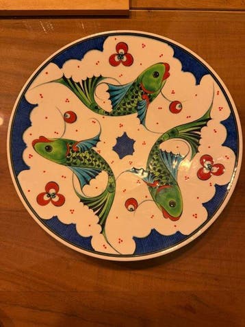 Mehmet Gursoy iznik bord - Mehmet Gursoy - Bord - Keramiek -