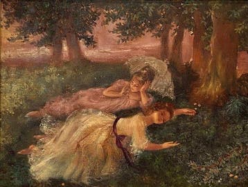 Montserrat Barta Prats - Chicas Descansando en el Bosque