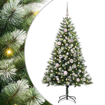 vidaXL Kunstmatige Scharnierende Kerstboom met Bedekte, Verzenden, Nieuw
