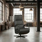 Leren relaxfauteuil met hartbalans Core - Toledo Nero, Huis en Inrichting, Fauteuils, Bohemian, Industrieel, Modern, Scandinavisch