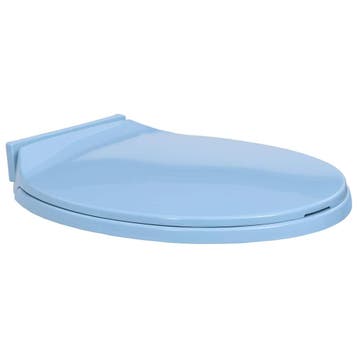vidaXL Toiletbril soft-close ovaal blauw, Verzenden, Nieuw