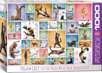 Yoga Cats Puzzel (1000 stukjes) | Eurographics - Puzzels, Verzenden, Nieuw