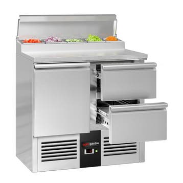 GGM Gastro | Saladette Mini PREMIUM - 900x700mm - 1 deur + 2, Verzenden, Nieuw in verpakking