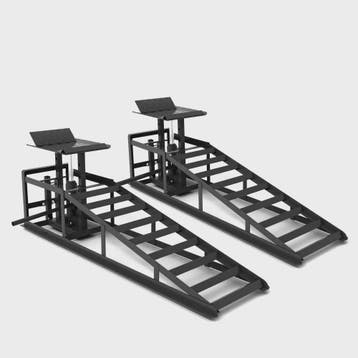 2x Hydraulische Oprijplaten met Rollers & Krik - 5T Heavy-Du, Verzenden, Nieuw