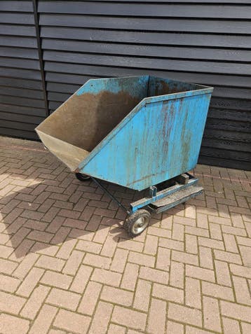 Kiepbak kantelbak spanenbak heftruck 600 liter, Voorzetapparatuur