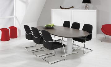 Nieuw Vergadertafel Ovaal 240X120cm 32 Kleurcombinaties HHV, Ophalen of Verzenden, Nieuw in verpakking