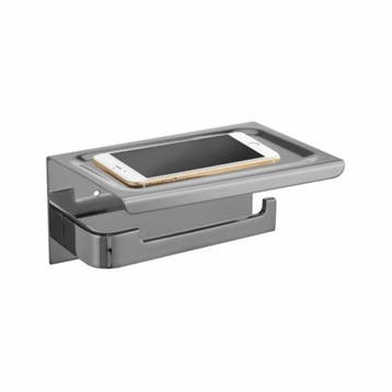 Toiletrolhouder met Telefoonplankje Best Design 18x12 cm RVS, Ophalen of Verzenden, Nieuw