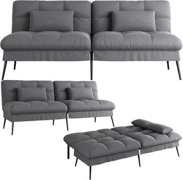Slaapbank 2 persoons - Logeerbed - Bedbank - 174x51x72 cm -, Verzenden, Zo goed als nieuw