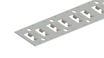 Bindrail Vlak Combi Staal Sleufgat + Rond Gat - 3 meter, Verzenden, Nieuw
