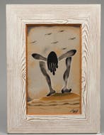 Tine - Figura stilizzata con uccelli
