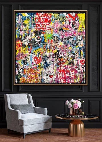 Joaquim Falco - LOVE IS ALL WE NEED. XL. Fluor paint