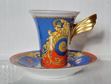 Rosenthal - Versace - Kop en schotel - Versace Primavera