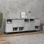 vidaXL Dressoirs 3 st 60x35x70 cm bewerkt hout betongrijs, Verzenden, Nieuw, 50 tot 100 cm, 25 tot 50 cm