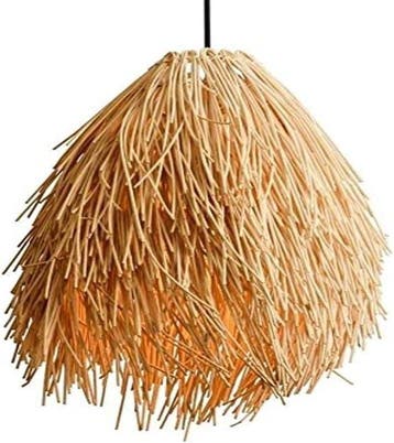 Rotan Lamp Naturel | Tweedekansje | OP=OP, Huis en Inrichting, Ophalen of Verzenden, Zo goed als nieuw, Overige materialen, Modern/Nordic