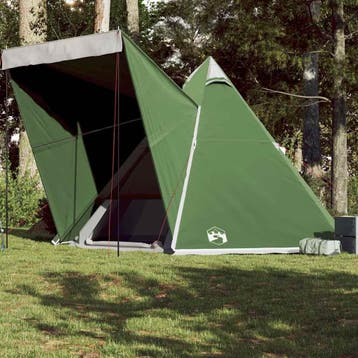 vidaXL Tipitent 6-persoons waterdicht groen, Caravans en Kamperen, Verzenden, Nieuw, Tot en met 2