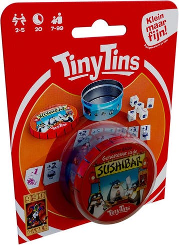Tiny Tins - Geharrewar in de Sushibar - Dobbelspel | 999, Verzenden, Nieuw
