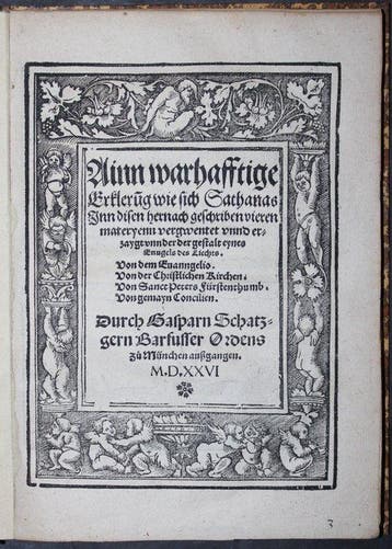 Caspar Schatzger - Ainn warhafftige Erkleru(n)g wie sich
