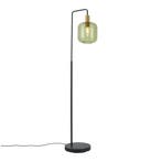 Hotel Chique vloerlamp zwart en goud met groen glas -, Huis en Inrichting, Lampen | Vloerlampen, Verzenden, Nieuw, Metaal, Hotel chique