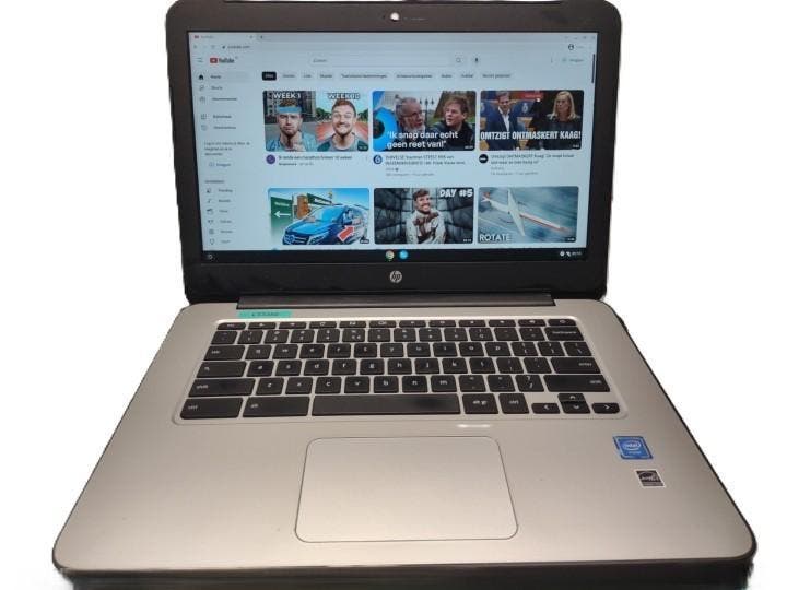 HP Chromebook 14 G4 Met 4xcpu Intel celeron 4gbram 32gbflash, Computers en Software, Chromebooks, 14 inch, 32 GB of minder, Qwerty