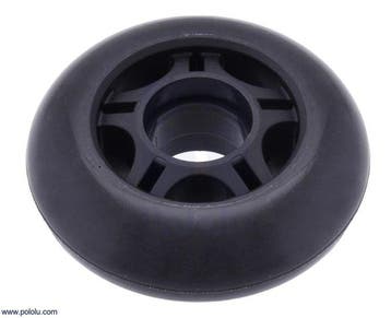 Scooter/Skate Wheel 70×25mm - Black   Pololu 3272, Verzenden, Nieuw