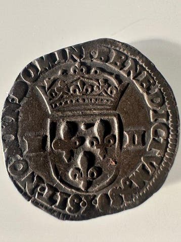 Frankrijk. Henri IV (1589-1610). 1/4 Écu 1606-L, Bayonne