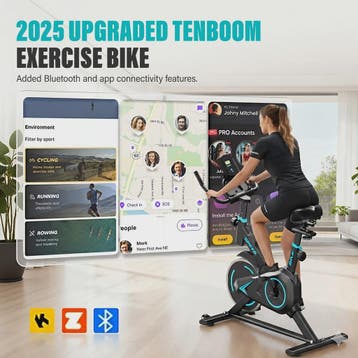 Indoor Spinning Fiets met App Connectie & LCD Display - Ultr, Verzenden, Nieuw