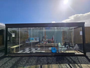 Showmodel Verasol Profiline terrasoverkapping 650 x 350 cm, Ophalen, Nieuw