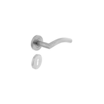 Intersteel Deurkruk Lisa/Hoek 90° neutraal op rozet met, Verzenden, Nieuw