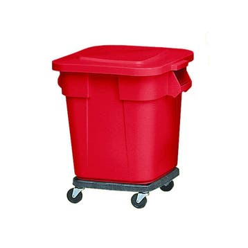 Rubbermaid Vierkante Brute container 106 ltr - rood, Verzenden, Nieuw