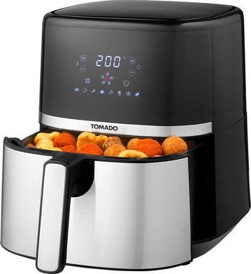 2dekans | Tomado TAF5401S - Airfryer - 5,4 liter inhoud -, Ophalen of Verzenden, Zo goed als nieuw