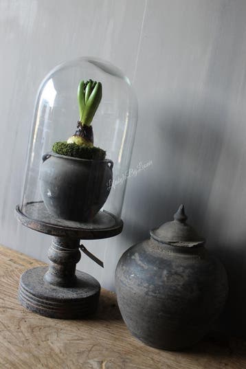 Zijden Hyacinth met bol green 23 cm, Ophalen of Verzenden, Nieuw