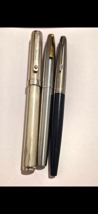 Genesian, Sheaffer, Parker - Lote de 3 Plumas Estilográficas, Nieuw