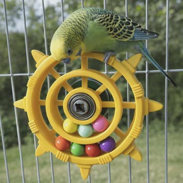 Roei/Stuurwiel Vogel Speelgoed Spinner met Kleurrijke Kralen